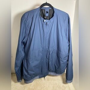 lululemon lab Ashta Bomber Jacket XXL Blue with Black Insulated Nylon